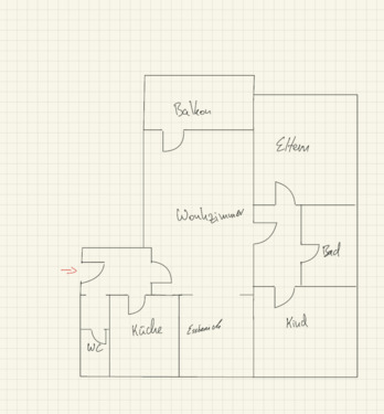 Foto - 3 Zimmer Wohnung - 900,00 EUR Kaltmiete,