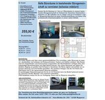 helle Büros mit Parkplatz zu vermieten - Wuppertal Gemarkung Elberfeld