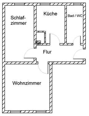 Foto - 2 Zimmer Etagenwohnung zur Miete in Oelsnitz (Vogtland)
