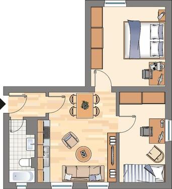 Foto - 2 Zimmer Etagenwohnung zur Miete in Dortmund