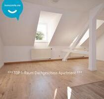 Dachgeschoss • Kaßberg • 1 Raum Apartment • Bad mit Dusche • neues Laminat • zur Miete - Chemnitz Kapellenberg