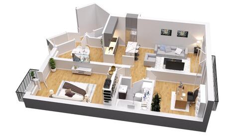 Foto - *Neu sanierte und komplett möblierte* 3- Zimmer Wohnung in zentraler Lage von Karlsruhe