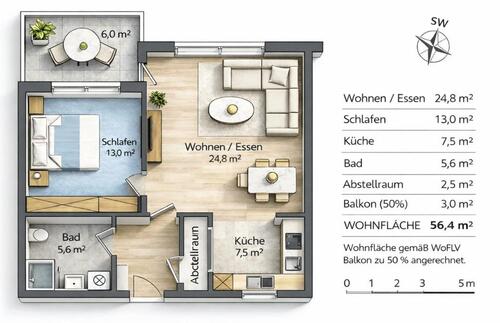 Foto - 2 Zimmer Etagenwohnung in Oyten