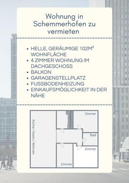 Foto - Helle, schöne Wohnung in Schemmerhofen zu vermieten