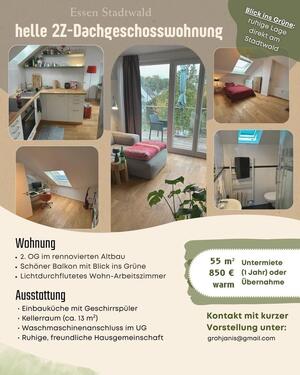 Foto - Helle 2-Zimmer-Wohnung am Stadtwald, Essen.