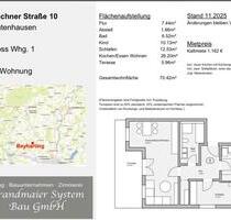 3 Zimmer Neubauwohnung mit Terrasse in Beyharting zur Miete - Aßling