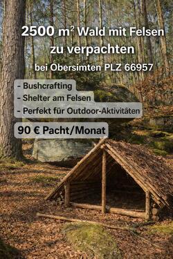 Foto - Wald mit Felsen 2500m2 in Obersimten, Eldorado für Bushcraft,..,