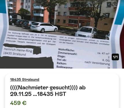 Foto - ###### 2 Raum Wohnung ###### - 459,00 EUR Kaltmiete,