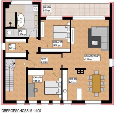 Foto - Hochwertig kernsanierte 3,5-Zimmer Wohnung mit Balkon