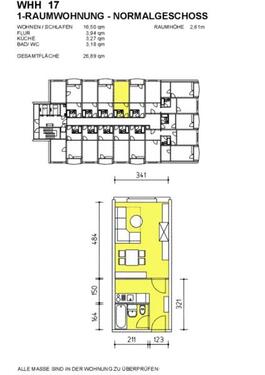 Foto - 1 Zimmer Etagenwohnung zur Miete in Dresden