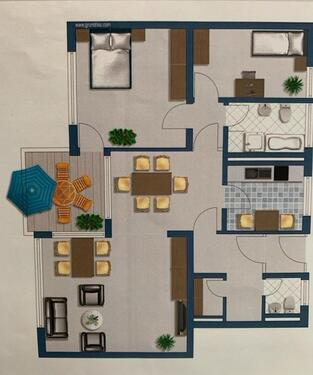 Foto - Ruhige, schöne 3,5 Zimmer EG - Wohnung Nähe Aalen
