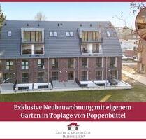 Exklusive Neubauwohnung mit eigenem Garten in Toplage von Poppenbüttel - Hamburg Wandsbek