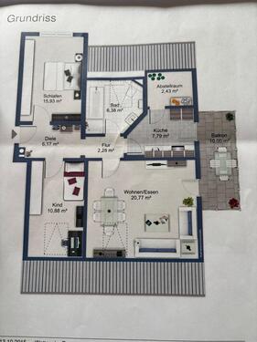 Foto - Lichtdurchflutet Wohnung in Lettenbach 3ZKB -Abstellraum