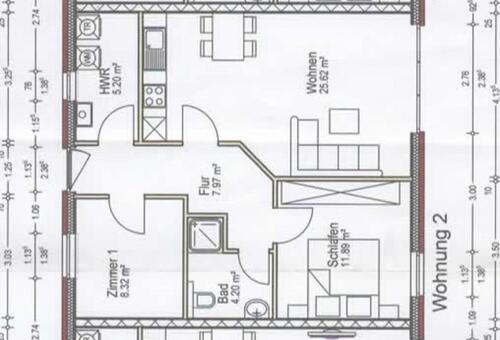 Foto - Dörpstedt, 3 Zimmerwohnung 63 m²