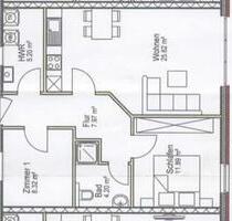 Dörpstedt, 3 Zimmerwohnung 63 m²