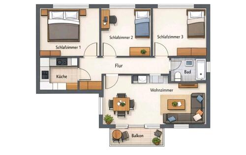 Foto - 4 Zimmer Wohnung Alt Reislingen