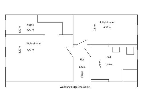 Foto - 2 Raum-Wohnung Erdgeschosswohnung in gepflegten Altbau