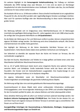 Foto - 1.5 Zimmer Erdgeschoßwohnung zum Kaufen in Nürnberg