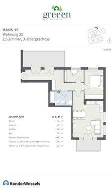 Foto - Exklusives Neubau-Penthouse mit 2,5 Zimmern, Dachterrasse & Balkon jetzt Besichtigung sichern!
