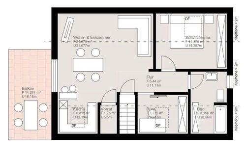 Foto - Helle 60 qm Dachgeschosswohnung