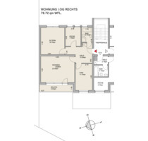 3 ZKBB mit Eingangsbereich - 900,00&nbsp;EUR Kaltmiete, ca.&nbsp; 79,00&nbsp;m&sup2; in Osnabrück (PLZ: 49082) Nahne