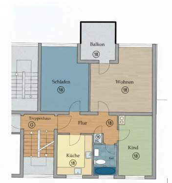 Foto - Etagenwohnung in Duisburg zum Kaufen