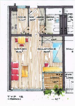 Foto - Seniorengerechtes 1 Zi-Apparment, ca. 41m2, Balkon, Aufzug