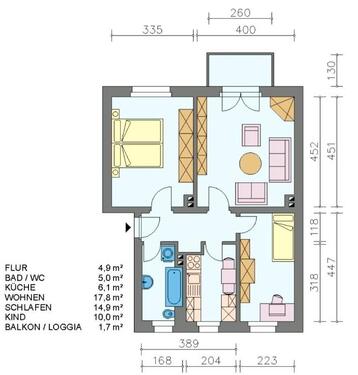 Foto - 3-Raumwohnung im 'Mozartviertel' von Heidenau auf der Waldstraße