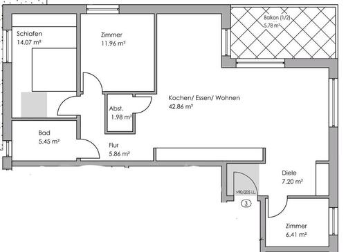 Foto - 4 Zimmer Etagenwohnung zur Miete in Paderborn