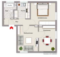 Perfekte 3-Zimmer Wohnung ohne Maklerprovision - Niederstetten