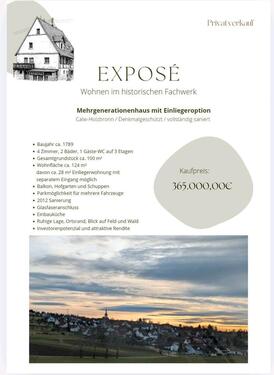 Foto - 4 Zimmer Doppelhaushälfte zum Kaufen in Calw