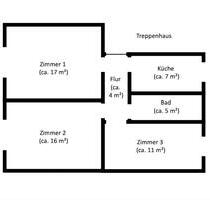 3-Raumwohnung in Lübs - 300,00&nbsp;EUR Kaltmiete, ca.&nbsp; 60,00&nbsp;m&sup2; in Gommern (PLZ: 39245)