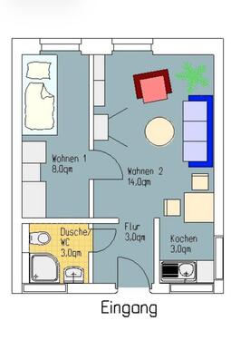 Foto - 1,5 Zimmer-Wihnung - 455,00&nbsp;EUR Kaltmiete, ca.&nbsp; 31,00&nbsp;m&sup2;