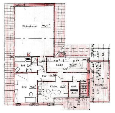 Foto - Großzügige 3-Zimmer-Wohnung - 700,00 EUR Kaltmiete,