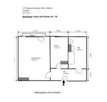1 Zimmer Wohnung in Freiberg - 259,00&nbsp;EUR Kaltmiete, ca.&nbsp; 31,00&nbsp;m&sup2; in Freiberg (PLZ: 09599)