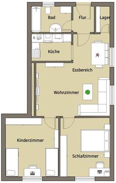 Foto - Kernsanierte 3 Zimmerwohnung - Vollwärmeschutz und Wärmepumpe