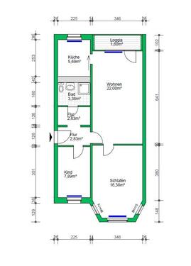 Foto - Etagenwohnung in Schwerin zur Miete