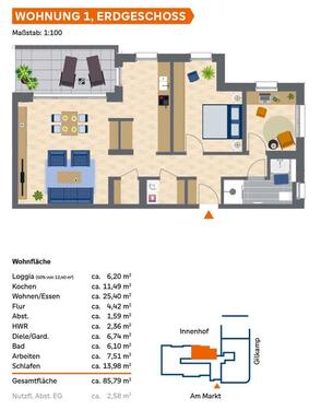 Foto - Exklusive Erdgeschosswohnung in zentraler Lage von Bramsche