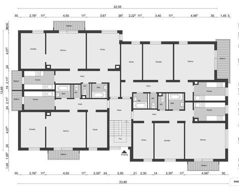Foto - 3 Zimmer Erdgeschoßwohnung in Bad Wimpfen