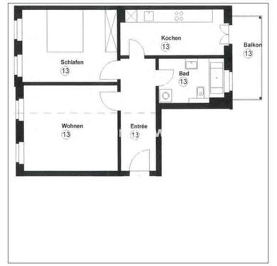 Foto - 2 Zimmer Etagenwohnung zur Miete in Leipzig