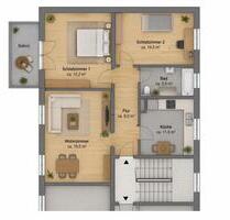 Schöne 3-Zimmer-Wohnung im 1. OG mit Balkon & Garten - Marl