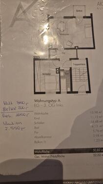 Foto - 2 Zimmer Wohnung zur Miete - 1.050,00 EUR Kaltmiete,