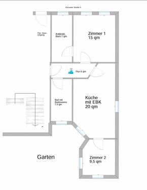 Foto - 2.5 Zimmer Erdgeschoßwohnung zur Miete in Eisenach