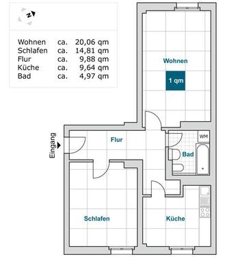 Foto - 2 Zimmer Etagenwohnung zur Miete in Dresden