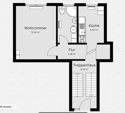 Foto - 1-Raum Wohnung zu vermieten - 295,00&nbsp;EUR Kaltmiete, ca.&nbsp; 31,00&nbsp;m&sup2;