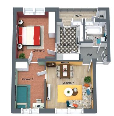 Foto - 3 Zimmer Etagenwohnung in Duisburg