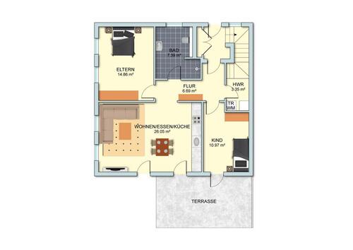 Foto - Erstbezug – Neubauwohnung im EG mit Terrasse & Garten in Hinte