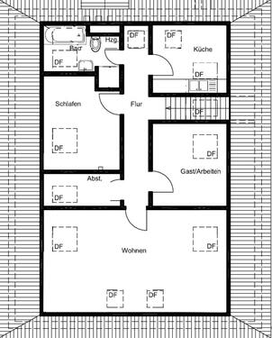 Foto - 3 Zimmer Etagenwohnung zur Miete in Ganderkesee