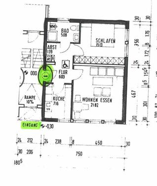 Foto - 2 Zimmer Erdgeschoßwohnung zur Miete in Laubach