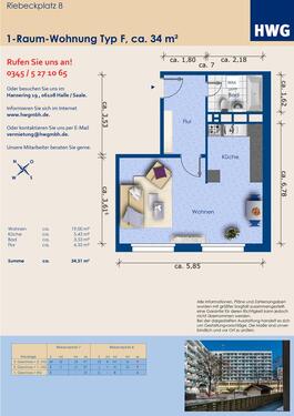 Foto - Etagenwohnung in Halle (Saale) zur Miete